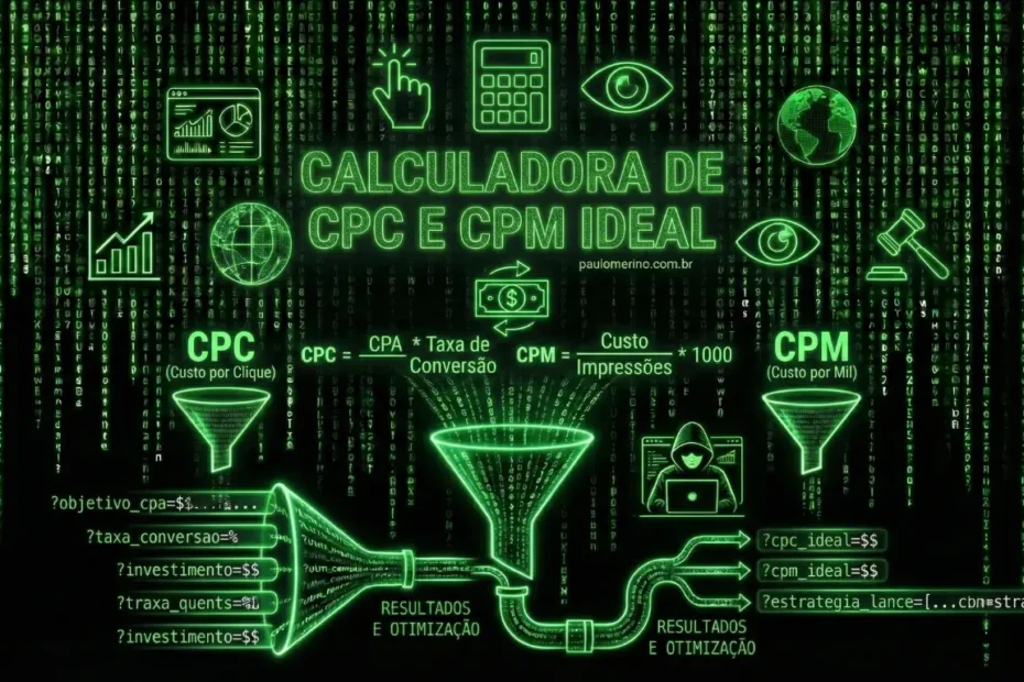 Calculadora de CPC e CPM ideal - Paulo Merino