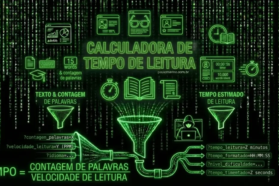 Calculadora de Tempo de Leitura - Paulo Merino