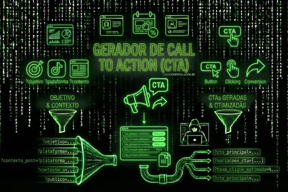 Gerador de Call to Action (CTA) - Paulo Merino