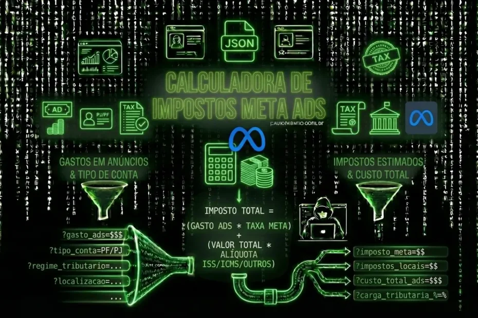 Calculadora de Impostos Meta Ads - Paulo Merino