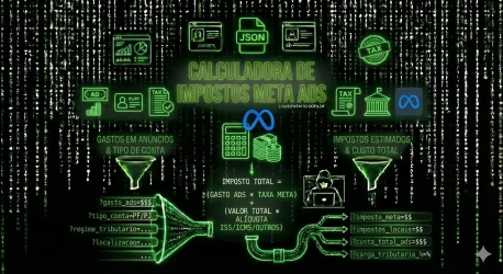 Calculadora de Impostos Meta Ads - Paulo Merino